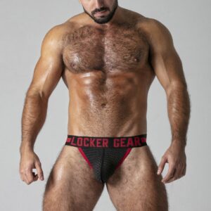 COLETE LOOK AT HARDER HOODY VERMELHO LOCKER GEAR
