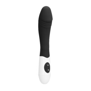 VIBRADOR EM SILICONE RIBBED GC PRETO - Image 1