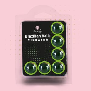 BOLAS LUBRIFICANTES BRAZILIAN BALLS SHOCK EFEITO VIBRADOR 6 x 4GR - Image 1