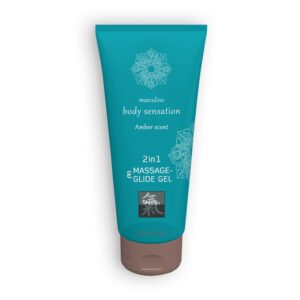 LUBRIFICANTE E GEL DE MASSAGEM 2 EM 1 ÂMBAR SHIATSU™ 200ML - Image 1