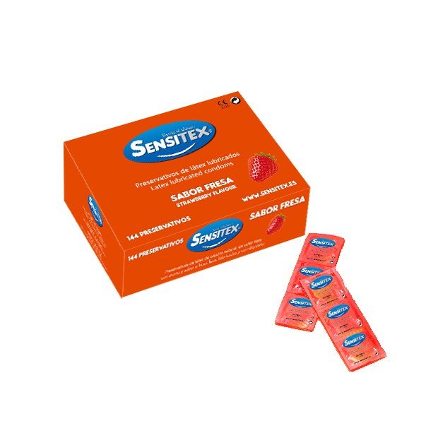 preservativos-com-sabor-a-morango-144-unidades-sensitex-pharma