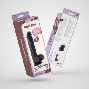 DILDO DE SILICONE LÍQUIDO INVIKTUS 8 CRUSHIOUS PRETO - Image 3